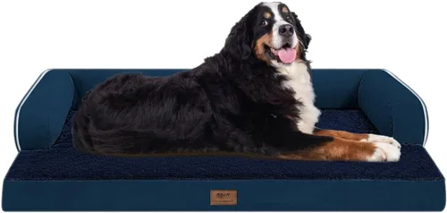 Miniatura 93 de Cama ortopédica impermeable para perros pequeños, cama para perros de tamaño mediano, cómoda cama para mascotas y gatos con lados, funda extraíble