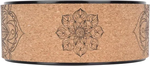 Miniatura 7 de Rueda de yoga de goma sintética de alta densidad para estiramiento y flexibilidad para ayudar a dolores de espalda y tensión, desgarro, diseño