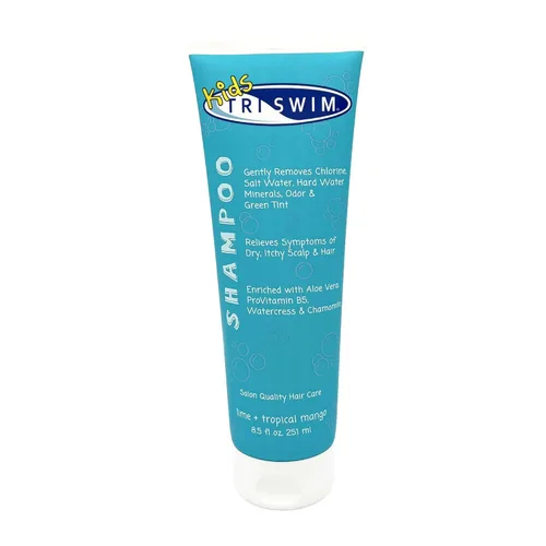 TRISWIM Champú perfumado para niños, cuidado del cabello después del nadador, eliminación de cloro, síntomas de caspa y alivio del cuero cabelludo