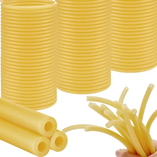 Frienda Tubo de goma de látex de 80 pies (0.118 in) de diámetro interior x 1/4 pulgadas (0.236 in) Od Slingshot Bandas de fusil submarino tubo
