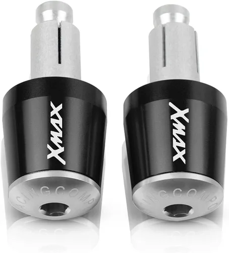 Miniatura 18 de Contrapeso motocicleta 7/8 "0.866 in manillar Grips extremo manillar tapa tapa enchufe para Yamaha Xmax X-MAX 125 250 300 400 XMAX125 XMAX250