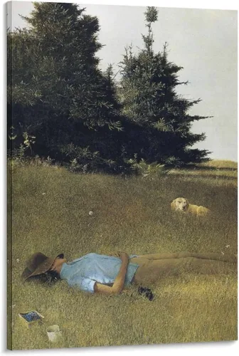 LADYIV Distant Thunder por Andrew Wyeth - Póster decorativo para pared, póster decorativo para pared, póster decorativo para el hogar, 08 x 12