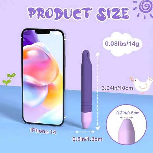 Miniatura 3 de Mixoo - Bolígrafos para pantallas táctiles con correas para niños, paquete de 2 lápices capacitivos antideslizantes para niños, compatible con iPad