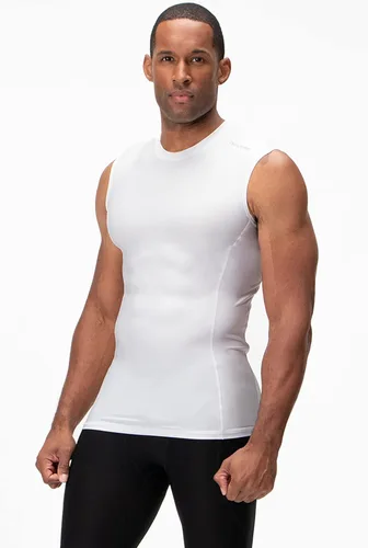 Miniatura 6 de DEVOPS Paquete de 3 camisas de compresión atléticas sin mangas para hombre