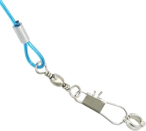 Miniatura 5 de Wishlotus Cuerda voladora de loro, 16.4 ft, cadena de pie de loro, correa de entrenamiento para exteriores, arnés de entrenamiento elástico