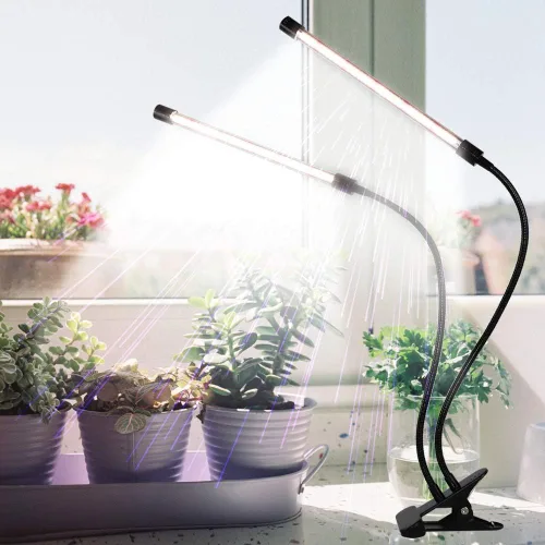 Miniatura 5 de GHodec Luz de Crecimiento, Espectro Completo Blanco 84 LED Clip Luces para Plantas de Interior en Crecimiento, Temporizador de 4/8/12H y 5 Niveles