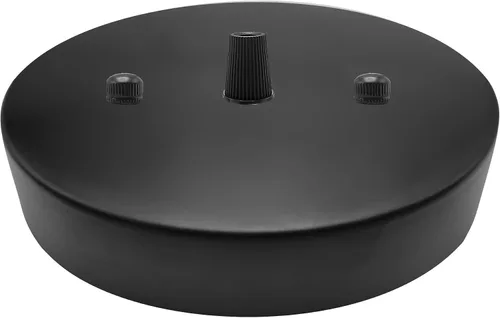 Miniatura 4 de ECUDIS Kit de toldo de luz colgante, placa de cubierta de lámpara de techo de 4.7 pulgadas con accesorios de montaje para candelabro, toldo de Negro
