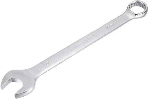 Miniatura 8 de uxcell Llave combinada métrica de extremo abierto de 0.748 in y 12 puntos, revestimiento galvanizado negro, Cr-V