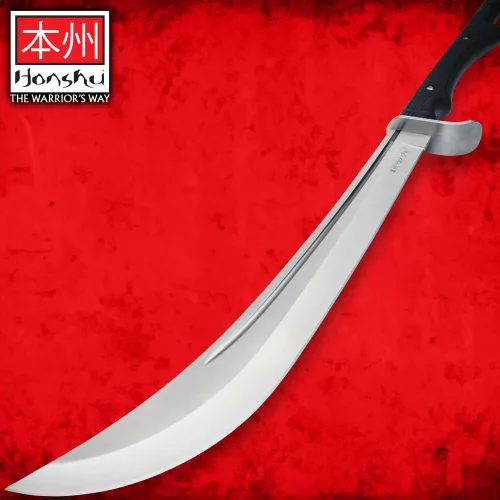 Miniatura 6 de Honshu Naginata - Espada y funda de arma de asta japonesa Samurai & Foot Soldier - Arma de autodefensa Hoja de 18 pulgadas unida a eje largo