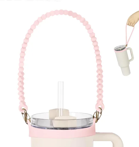 Miniatura 12 de Mango para botella de agua, soporte de silicona suave y duradero, eslinga, cordón, portador con correa, se adapta a la mayoría de botellas de agua