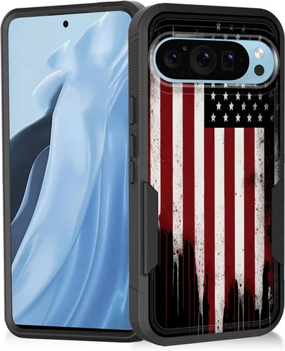 Miniatura 54 de Funda para Pixel 7a, resistente de doble capa híbrida de policarbonato duro de goma suave a prueba de golpes para Google Pixel 7A 6.1 pulgadas