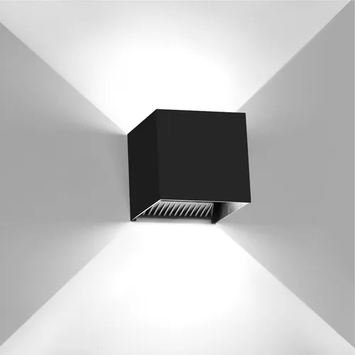 Miniatura 13 de Kawell Aplique de pared LED moderno de 12 W, ángulo de haz ajustable, impermeable, IP65, luz de pared de aluminio para interiores y exteriores