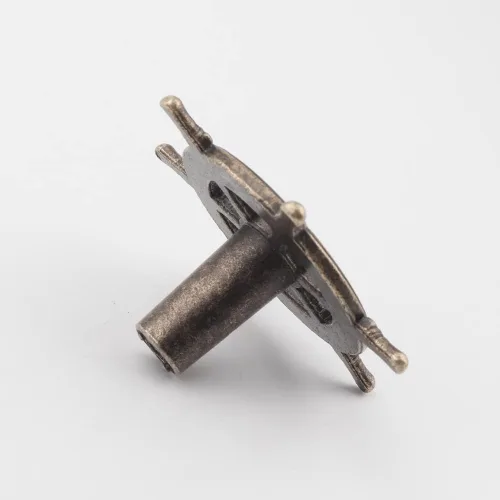 Miniatura 4 de Barra antigua de 2.126 in de diámetro, gancho de pared creativo de un solo agujero, manija para volante, manija de aleación de zinc, manija