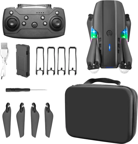 Miniatura 8 de ikaufen YL3 Mini Drone con doble cámara, flujo óptico flotante, zoom 50X, rollo de acrobacias de 360°, cuadricóptero RC para niños y principiantes