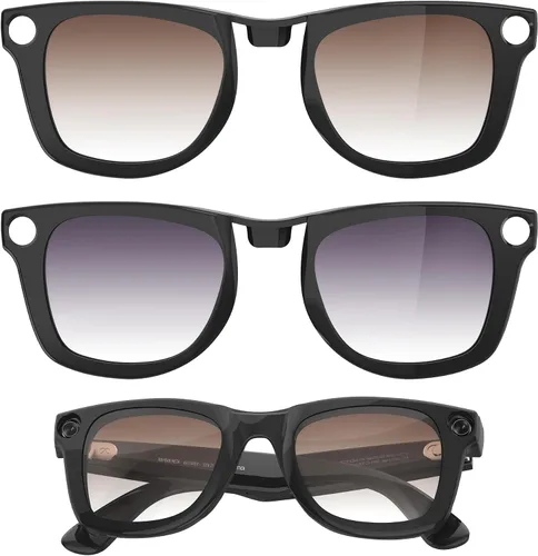 Miniatura 15 de BonFook HiBloks Transitions/Gradient Polarized Matte/Shiny Clip-On Lenses for RayBan Gen 1&2 Meta Wayfarer(RW4006/4008/4012)