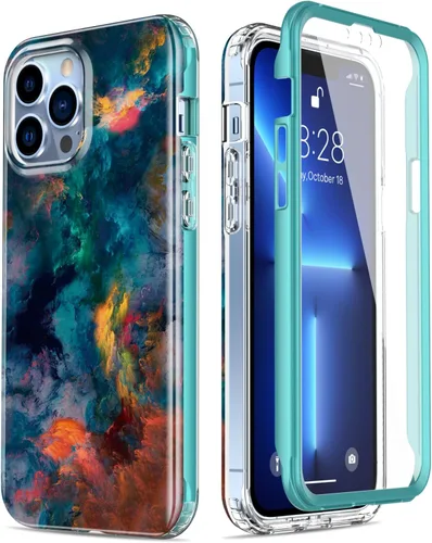 Miniatura 26 de Esdot Funda protectora para iPhone 13 Mini con protector de pantalla integrado, protección de grado militar con diseños de moda para mujeres