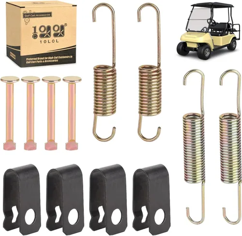 10L0L Kit de muelles de zapatas de freno para Club Car DS Precedent Golf Carts 1980-UP, reemplazar OEM # 1018163-01 1011466