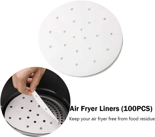 Miniatura 7 de Juego de 10 accesorios para freidora de aire de 8 pulgadas para freidora de aire Phillips Nuwave Gowise Gourmia Ninja Dash de 3.5 cuartos a 5.8