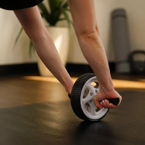 Miniatura 9 de Sunny Health & Fitness Ab Roller Wheel, Durable Construction, Compact & Portable, Non-Slip Handles for Home Gym, Addominal Exercises & Core Strength