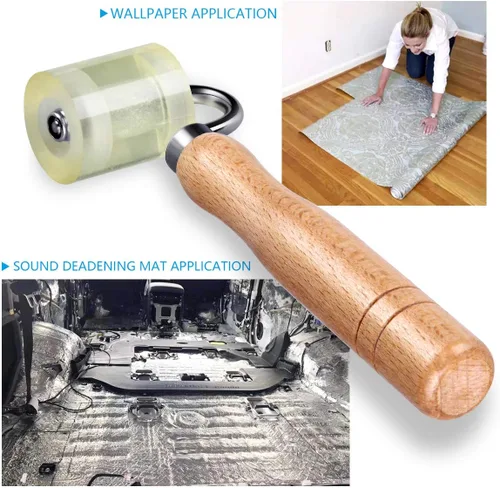 Miniatura 4 de LUMITECO Auto Car Audio Sound Deadening Aplicación Rodillo De Rueda Rodadura,Rodillo De Costura De Aplicación De Amortiguador De La PU De La Estera