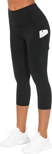 Miniatura 5 de The Gym People Pantalones deportivos gruesos de tiro alto, con bolsillos y control de abdomen, leggings para entrenar, correr, hacer yoga, para mujer