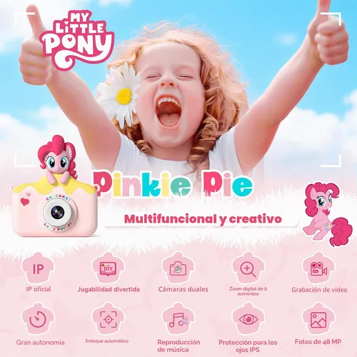 Miniatura 2 de My Little Pony Hasbro - Cámara digital para niños de 3 a 12 años, cámara digital para niños y niñas, lente dual HD 1080P IPS, cámara digital