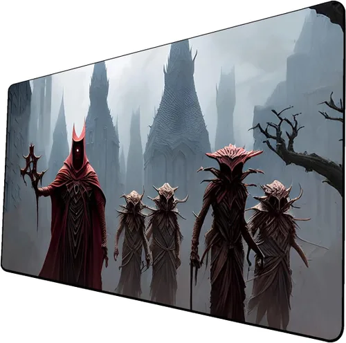 Miniatura 23 de Tapete de juego de cartas coleccionables AI Painting – Tapete de juego MTG con zonas, 24 x 14 pulgadas, tapete de juego MTG de alta calidad – El