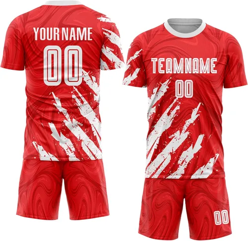 Camiseta de fútbol personalizada para hombres y jóvenes, camisetas de fútbol deportivas personalizadas con número de nombre del equipo
