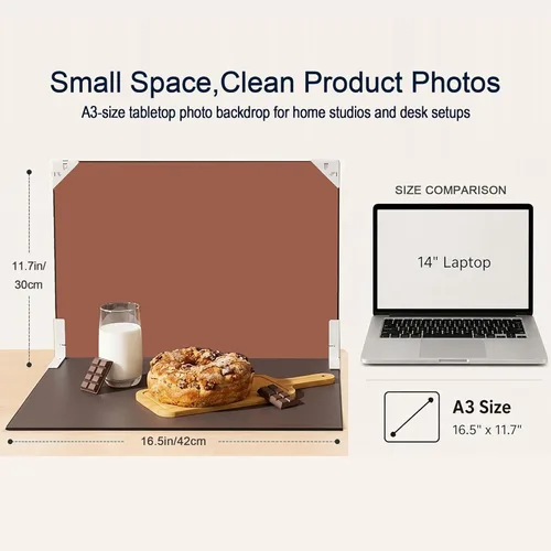 Miniatura 6 de Tablero de fondo de fotos Fotografía del producto: 10 piezas de 20 patrones Kit de fondo de comida de mesa - Accesorios planos para joyas