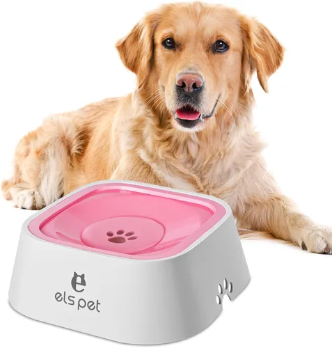 Miniatura 8 de Cuenco de agua para perros sin derrames, cuenco de agua lenta de 35 onzas para perros, sin BPA, diseño antisalpicaduras y antideslizante, cuencos