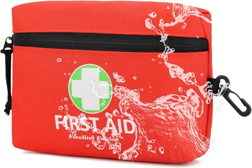 Miniatura 3 de Paquete de 2 mini bolsas de primeros auxilios vacías (solo bolsa), botiquín de primeros auxilios preparado en casa, oficina, vehículo, pequeña bolsa