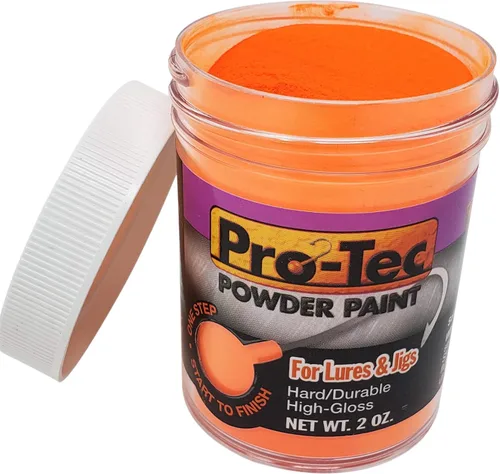 Miniatura 12 de Pro-Tec Pintura en Polvo para Jigs y Señuelos, Pintura para Señuelos de Pesca de Cabeza de Jig Resplandor verde brillante