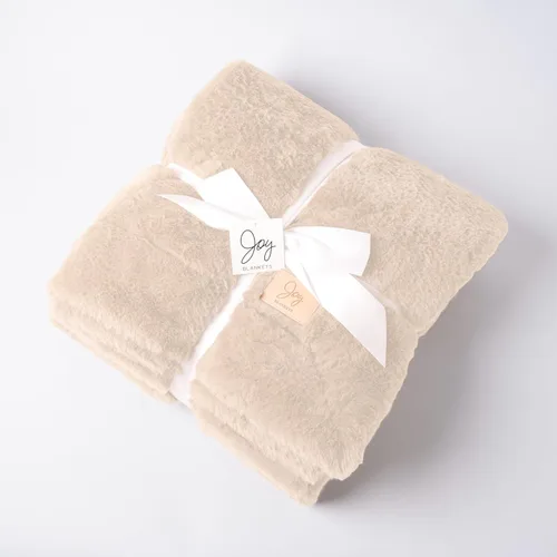 Miniatura 11 de Joy Blankets Manta de Tiro de Piel Sintética – Ultra Suave, Acogedora y Cálida Manta de Lujo – Lavable a Máquina, Regalo de Decoración del Hogar