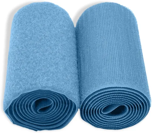 Miniatura 20 de Cinta de velcro para coser de 1.2 pulgadas de ancho, color negro, no adhesiva, 1 yarda de longitud, cinta de nailon negro, juego de sujetadores