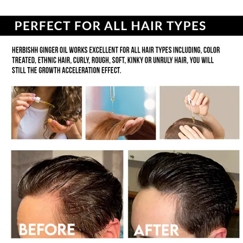 Miniatura 6 de Herbishh Combo de fortalecimiento del cabello que contiene champú de color para el cabello, tinte para el cabello, 16.9 fl oz borgoña + aceite