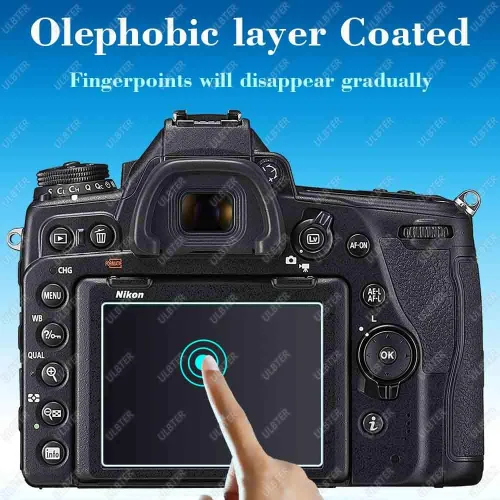 Miniatura 5 de ULBTER - Protector de pantalla para Nikon D750 D780 y pantalla superior [2+2 paquetes], protector de pantalla de vidrio templado de 0.012 in, dureza