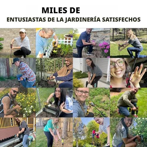 Miniatura 7 de Paquete de 4 brocas de taladro para plantar – Herramienta de agujero en espiral de jardín y plantador de bulbos para agujeros de paraguas