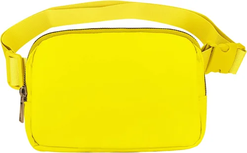 Miniatura 12 de VOROLO Riñonera para mujeres y hombres, bolsa cruzada, bolsa de cinturón con correa ajustable, Rosa, 5,6 pulg.