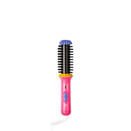 Miniatura 12 de CALISTA GoGo - Mini cepillo redondo calentado, riza, retoque, desencrespamiento y peina el cabello con la mini herramienta de peinado de 7 pulgadas