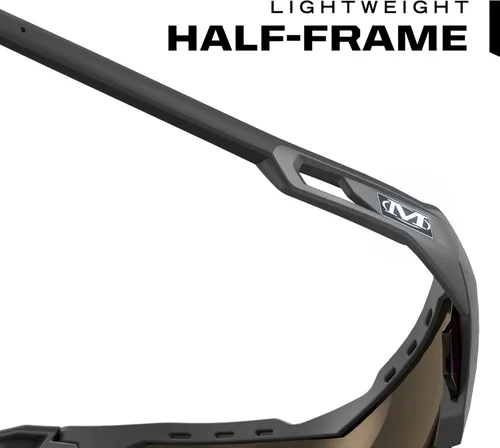 Miniatura 8 de Mechanix Wear: Gafas de seguridad tipo Visión-E con antiempañamiento avanzado, resistente a los arañazos, anteojos protectores de marco medio gris