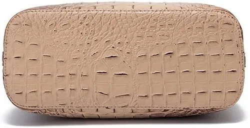 Miniatura 4 de Bolso de mano para mujer, de piel vegana, patrón de cocodrilo en relieve con asa superior, bolsas grandes para hombro