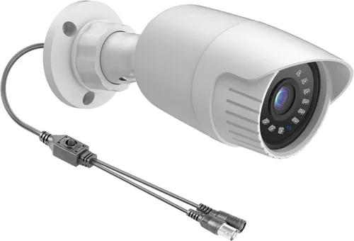 Cámara de seguridad 1080P 4 en 1 HD CCTV Bullet Cámara con cable, AHD/TVI/CVI/CVBS, video de vigilancia analógica, carcasa de metal, cámara negra