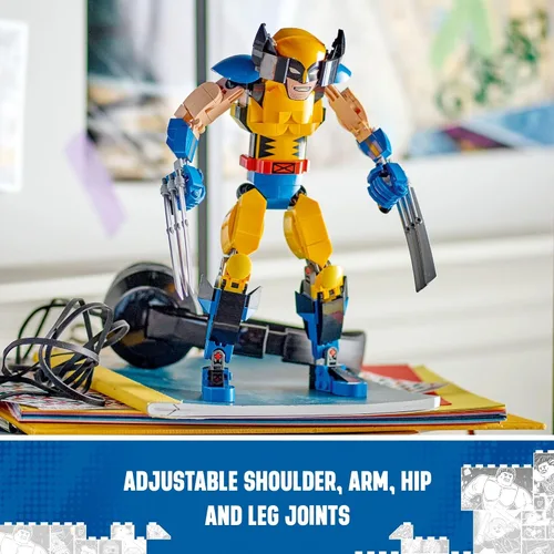 Miniatura 4 de LEGO Marvel Wolverine Figura de Construcción 76257 Figura de Acción de Marvel Construible, Figura Coleccionable de Marvel Completamente Articulable