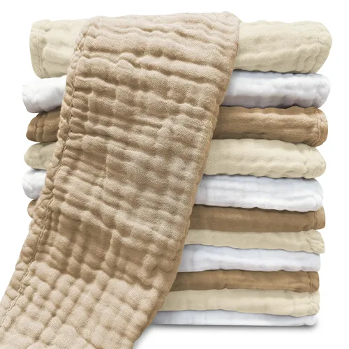 Miniatura 15 de Paños de muselina para eructos para bebé, 100% algodón, para unisex, niño, niña - Grandes 20" x 10", productos esenciales para recién nacidos, ultra
