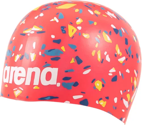Miniatura 3 de Arena Gorra de natación unisex de silicona moldeada Poolish para adultos para entrenamiento intensivo y natación, ajuste elástico cómodo, talla única