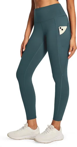 Miniatura 30 de Ewedoos - Leggings con forro de vellón y bolsillos para mujer, leggings térmicos de invierno para mujeres, pantalones de yoga y entrenamiento