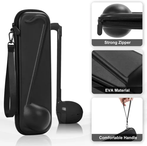 Miniatura 2 de Funda rígida de transporte compatible con instrumento musical japonés Otamatone, sintetizador portátil diseñado para bolsa de almacenamiento
