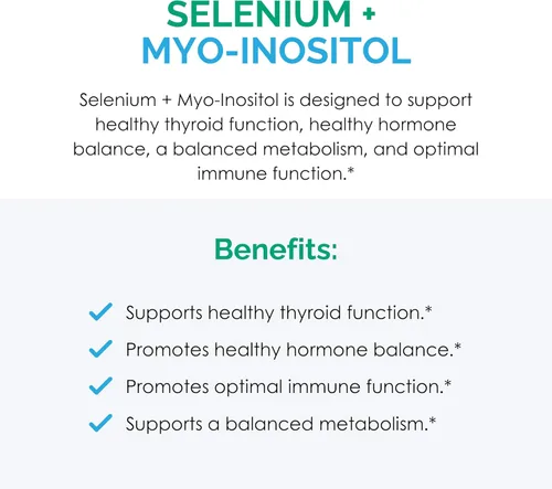 Miniatura 5 de Rootcology by Dr. Izabella Wentz Selenio + Myo-Inositol Mezcla integral para promover el equilibrio hormonal y la salud del sistema inmunológico