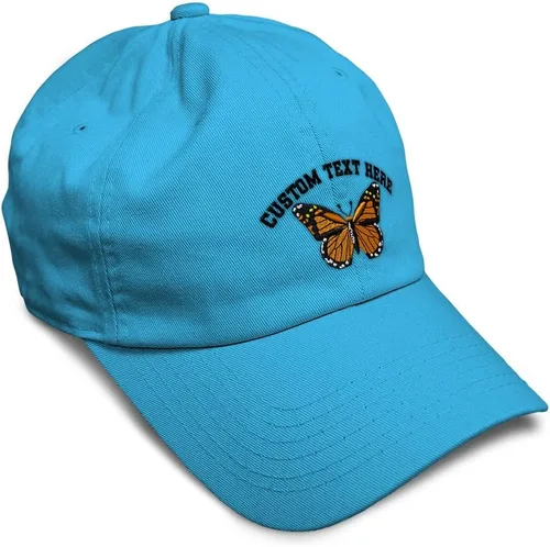 Miniatura 50 de Gorra de béisbol suave con diseño de mariposa monarca, con insectos, bordado de mariposa, de algodón, para hombres y mujeres