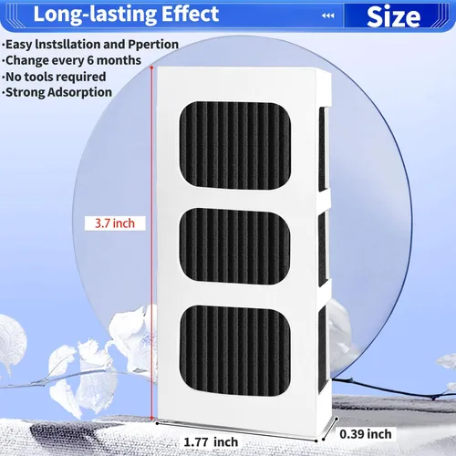 Miniatura 2 de Paquete de 4 filtros de aire de repuesto Paultra2 para refrigerador para Frigidaire PAULTRA2 Pure Air Ultra II filtro de aire de refrigerador